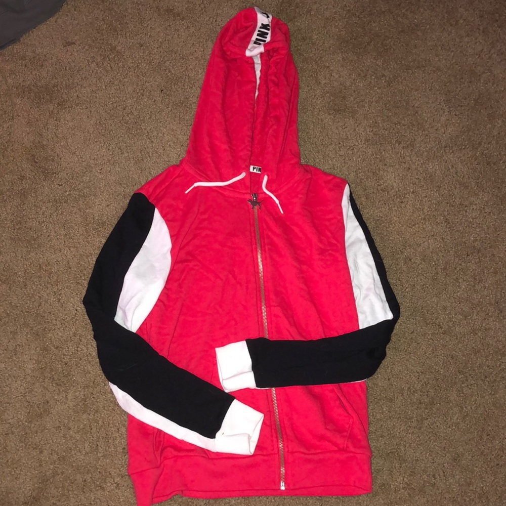 PINK zip up sweatshirt